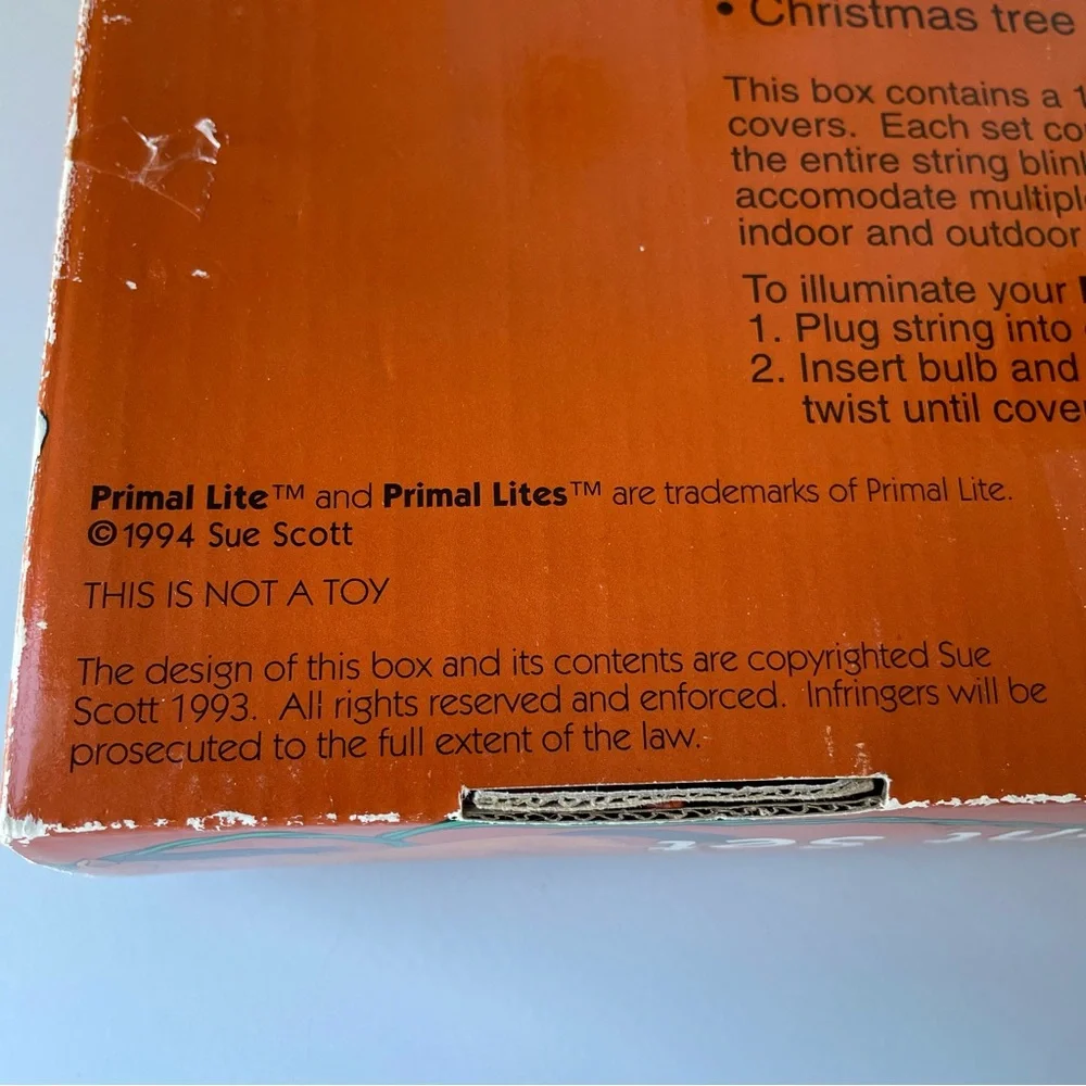 Vintage 90s 1994 Primal Lite Rarin’ to Go Horses String Lights